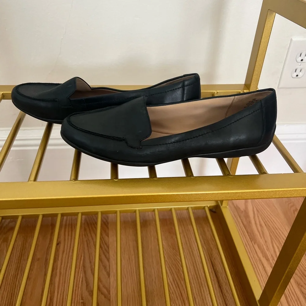 EasySpirit Black Leather Loafers